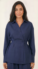 The Zobia Wrap Waist Co-Ord Set - TAL by The Abaya Lab