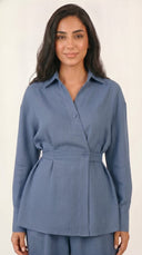 The Zobia Wrap Waist Co-Ord Set - TAL by The Abaya Lab