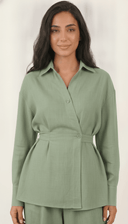 The Zobia Wrap Waist Co-Ord Set - TAL by The Abaya Lab
