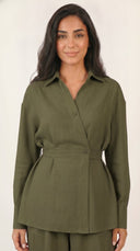 The Zobia Wrap Waist Co-Ord Set - TAL by The Abaya Lab