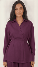 The Zobia Wrap Waist Co-Ord Set - TAL by The Abaya Lab