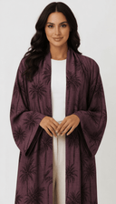 The Zohal Tropical Palm Elegance Abaya - TAL by The Abaya Lab