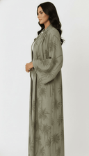 The Zohal Tropical Palm Elegance Abaya - TAL by The Abaya Lab