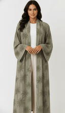 The Zohal Tropical Palm Elegance Abaya - TAL by The Abaya Lab