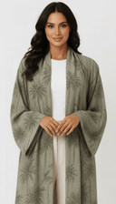The Zohal Tropical Palm Elegance Abaya - TAL by The Abaya Lab