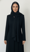 The Zoya Contoured Fit Button Detail Abaya - TAL by The Abaya Lab