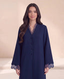 The Zuhaira Scalloped Organza Detail Abaya - TAL by The Abaya Lab