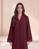 The Zuhaira Scalloped Organza Detail Abaya - TAL by The Abaya Lab