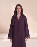 The Zuhaira Scalloped Organza Detail Abaya - TAL by The Abaya Lab