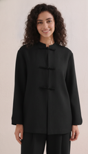 The Samirah Mandarin Collar Co-Ord Set with Braided Closures