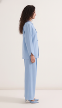 The Samirah Mandarin Collar Co-Ord Set with Braided Closures