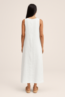 White Linen Mix Casual Inner Dress - TAL by The Abaya Lab