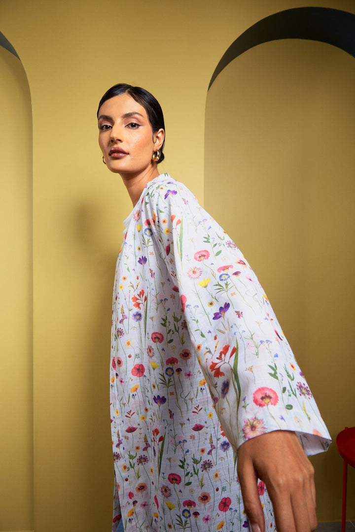 Multi Color Small Flower Pattern - The Abaya Lab